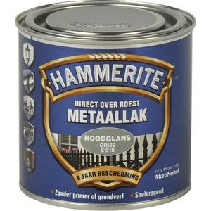 Metaallak Direct over Roest Hoogglans - S018 Grijs | 8710839110543 | Verf