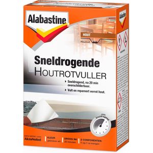 Alabastine Sneldrogende Houtrotvuller (2K) - 465 gram