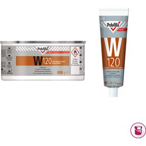 Polyfilla Pro W120 - Snelplamuur 800 gram - Houtreparatie Vulmiddelen - Verfwinkel is tot 50% goedkoper