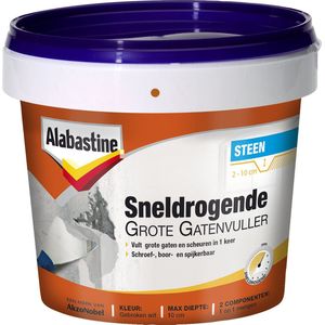 Alabastine - Sneldrogende Grote Gatenvuller - 1 Kilo - Houtreparatie