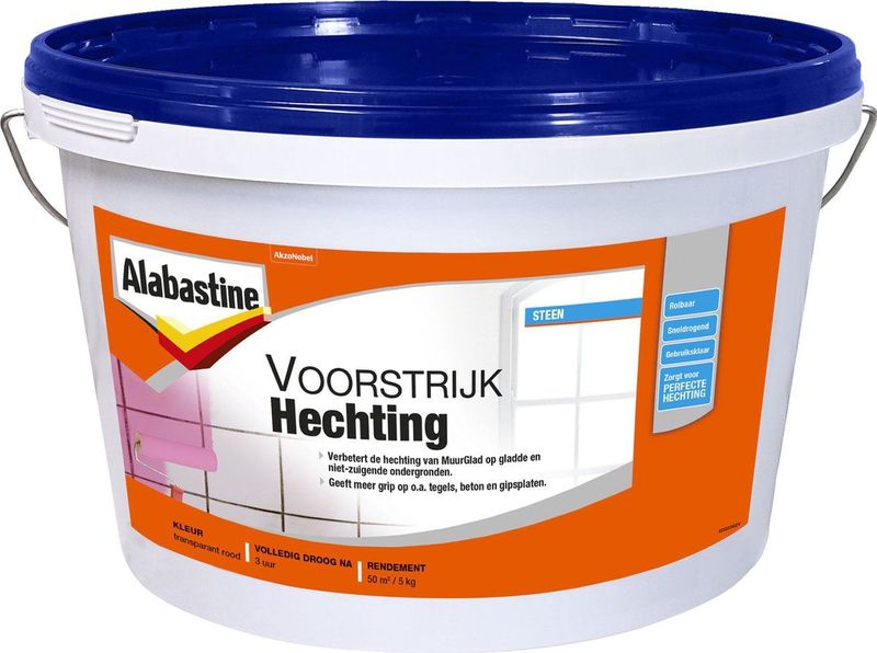 Alabastine Voorstrijk Hechting Gesloten Ondergronden - Transparant Rood - 5 kg