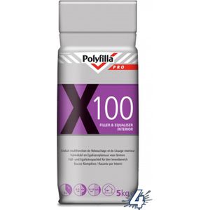 Polyfilla Pro X100 - Vulmiddel & Stucpleister - Binnen - 5kg
