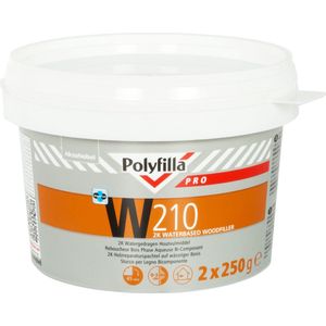 Polyfilla Pro W210 - Houtvulmiddel - Gebroken Wit - 2x250 g