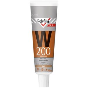 Polyfilla W200 Kneedbaar Hout Vuren - 75 Gr Tube - Kneedbaar Vulmiddel