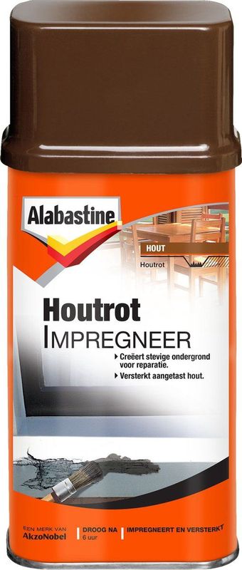 Alabastine - Houtrot Impregneer - 250 ML - Houtreparatie Vulmiddelen