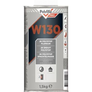 Polyfilla W130 Plamuur - 1,545 Kg - Fijnkorrelig - Wit
