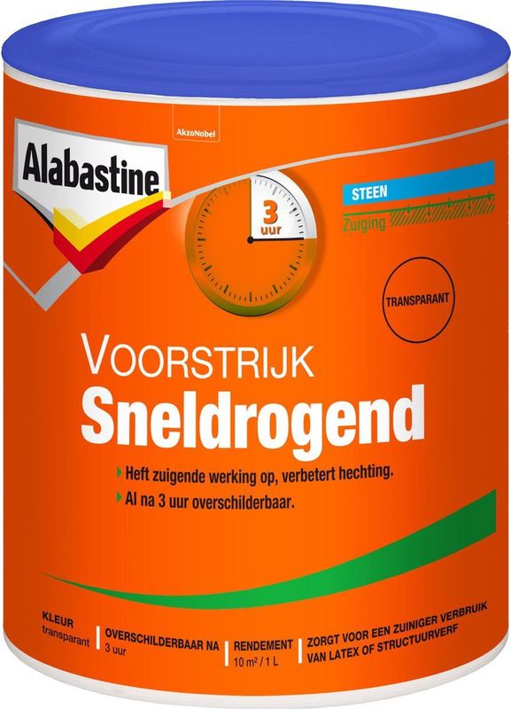 Alabastine - Voorstrijk - Sneldrogend - Transparant - 10 Liter