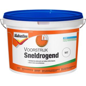 Alabastine Voorstrijk Sneldrogend Wit 2,5 liter Wit - Voorstrijkmiddel Muur & Plafond - Verfwinkel is tot 50% goedkoper