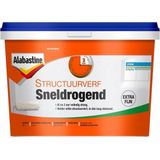 Alabastine Structuurverf Sneldrogend - Fijn Wit - 5 liter