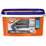 Alabastine Muurglad Beton effect structuurverf - Antraciet - 5 liter