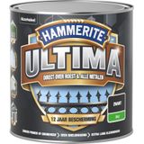Hammerite Ultima Metaallak - Mat - Zwart - 750 ml