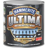 Hammerite Ultima Metaallak - Hoogglans - Zwart  - 250 ml