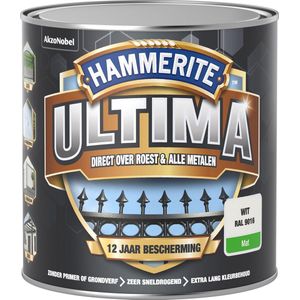 Hammerite Ultima Mat Wit RAL 9016 250 ML