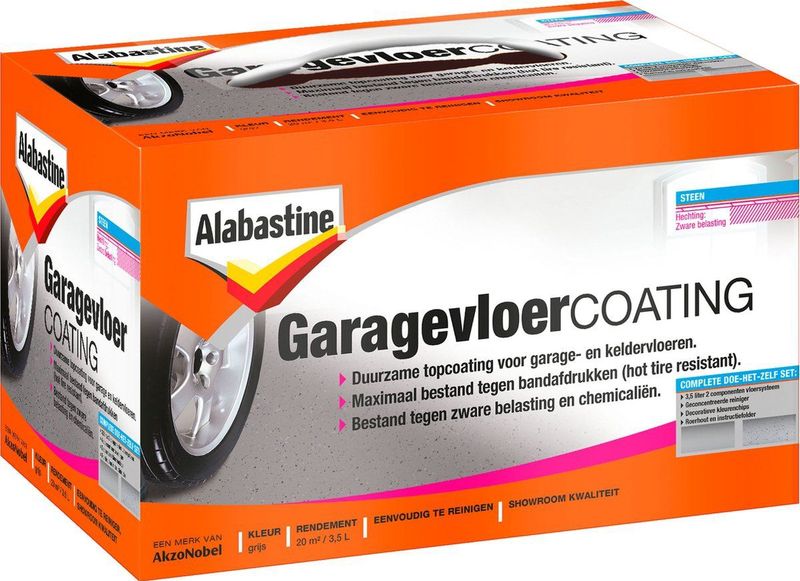 Alabastine - Garagevloer Coating - Set - Betonverf - 2-componenten Epoxy