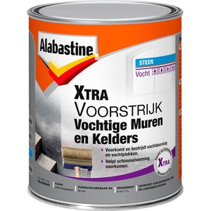 Alabastine Xtra Vochtige Muren en Kelders Voorstrijk - Wit - 1 liter