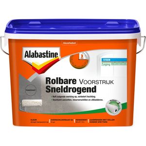 Alabastine Rolbare Voorstrijk Sneldrogend - Transparant - 5 Liter