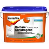 Alabastine Rolbare Voorstrijk Sneldrogend Wit 5 Liter