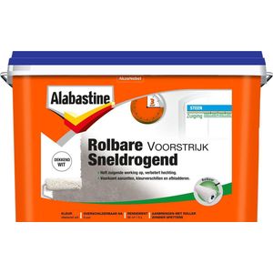 Alabastine Rolbare Voorstrijk Sneldrogend Wit 5 Liter