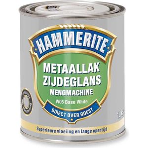 Hammerite Metaallak Zijdeglans 1 Liter 100% Wit