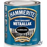 Hammerite Metaallak Zijdeglans 0,5 Liter 100% Wit