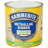 Hammerite Zijdeglans Metaallak Binnen - Krasvast - Ral9001 - 500 ml