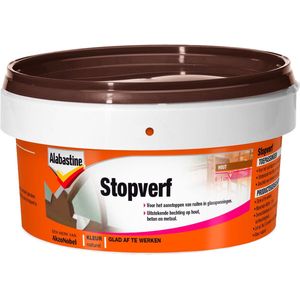 Alabastine - Stopverf Naturel - Verf - 500 Gram - Voor Ruiten en Sponningen