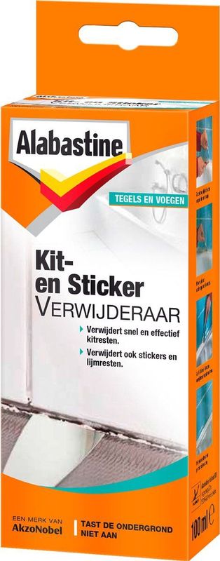 Alabastine - Kit- en Stickerverwijderaar - 100 ml - Verwijdert Kitresten en Stickers