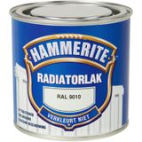 Hammerite Radiatorlak Kleurvast Ral 9010 0,4 Ltr