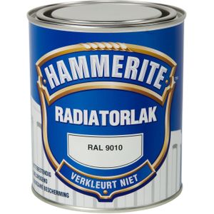 Hammerite Hoogglans Radiatorlak Kleurvast RAL 9010
