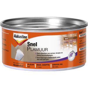 Alabastine - Snelplamuur - 400 Gram - Sneldrogend - Voor Binnen en Buiten