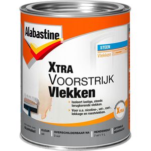 Alabastine - Xtra Voorstrijk Vlekken - Grondverf & Primer - Wit - 1 Liter