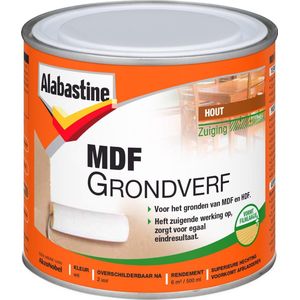 Alabastine Grondverf Mdf 2in1 Wit 500ml