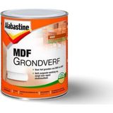 Alabastine - MDF Grondverf - Wit - 1 Liter - Voor Binnen en Buiten