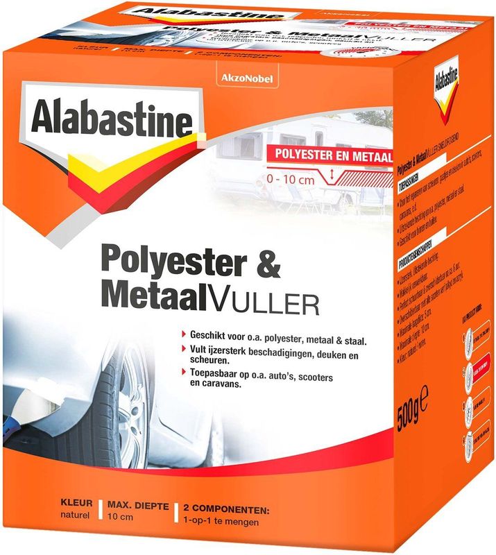Alabastine - Polyester & Metaal Vuller - 500 G