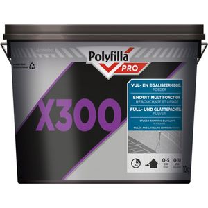 Polyfilla Pro - X300 vulmiddel en plamuur (2 in 1) - 10KG