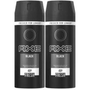 AXE BLACK DEODORANT SPRAY / ALL OVER BODY SPRAY - DUOPAK