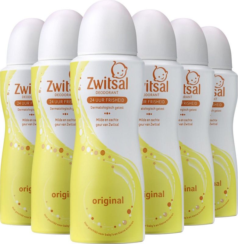 Zwitsal Original Deodorant - 6 x 100 ml - Voordeelverpakking