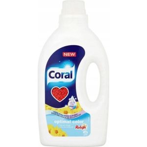 Coral vloeibaar wasmiddel Optimal Color met Robijn 1,25 liter (26 wasbeurten)