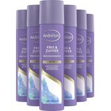 Andrélon Droogshampoo - Fris & Zuiver - verrijkt met tapiocazetmeel - 6 x 250 ml