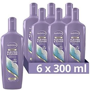 Andrélon Shampoo - Klei Fris & Zuiver - verrijkt met kaolien klei - 6 x 300 ml