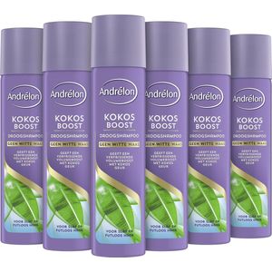 Andrelon Special Droogshampoo - Kokos Boost - voor slap en futloos haar - 6 x 245 ml