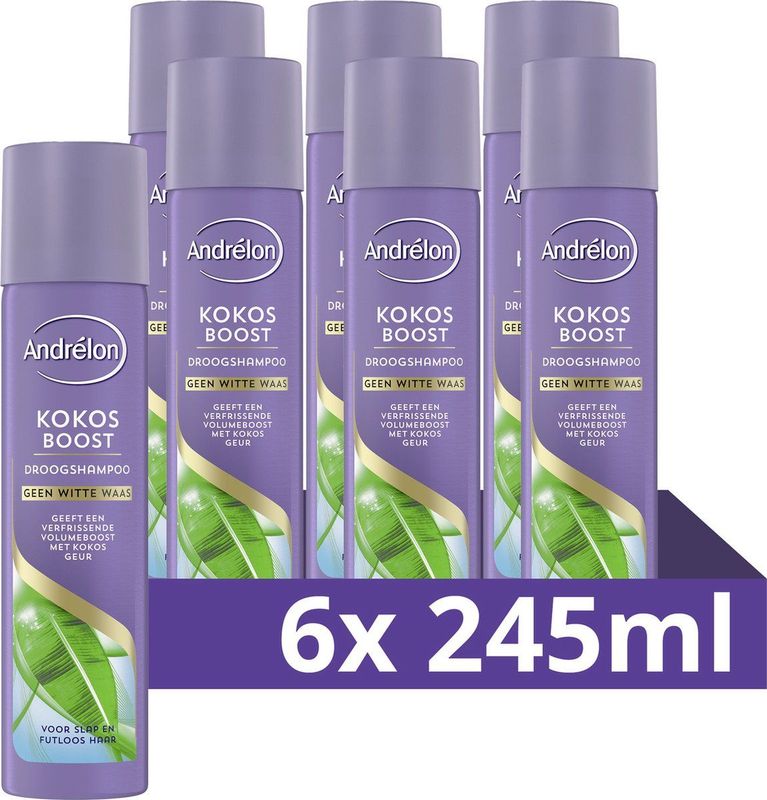 Andrélon - Kokos Boost - Droogshampoo - 200ml - Natuurlijk