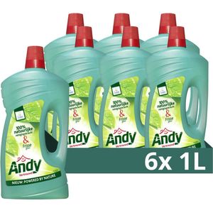 Andy Allesreiniger - Vertrouwd - met 100% natuurlijke reinigingskracht - 6 x 1 L