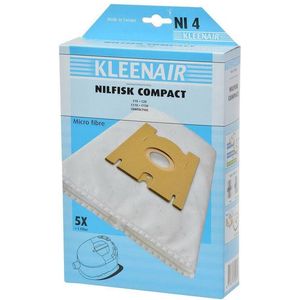 Kleenair Microvezel Stofzuigerzakken - NI4 - 25 stuks + 5 Filter