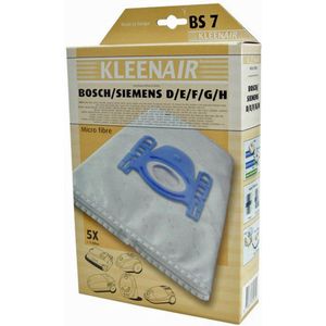Kleenair Stofzuigerzak Bosch - Siemens - BS7 - 5 stuks  1 Filter