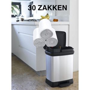 Afvalzak Powersterko T50 120liter recy transparant | 6 stuks
