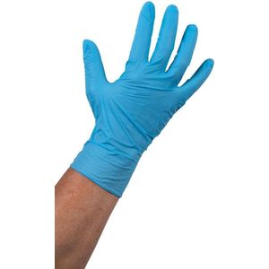 ComFort Handschoen, Nitril, ongepoederd, M, blauw 100 st