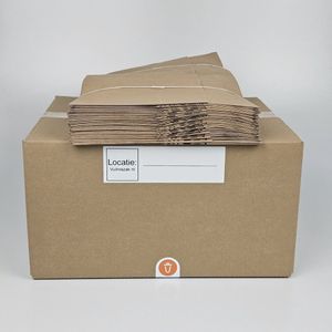 Papieren Vuilniszakken | 25 Zakken | 60 Liter | 60x80 cm - Papieren Afvalzakken 60 Liter, Compostzakken 60 Liter, GFT Zakken 60 Liter, Composteerbare Vuilniszakken, Papieren Zakken Bruin