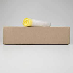 Transparante Vuilniszakken 55 Liter | Trekband | 600 Zakken | HDPE | T20 | 60x75 cm - Afvalzakken 55 Liter, Vuilniszakken Met Trekband 60 Liter, Trekbandzakken 60 Liter, Transparante Vuilzakken