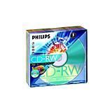 Philips - CD-RW 80Min 700MB - Herschrijfbaar - 5 Stuks Slim Line Case